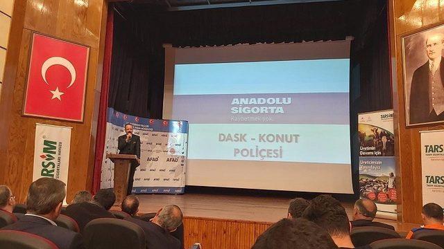 Muhtarlar ve çiftçiler, TARSİM ve DASK konusunda bilgilendirildi