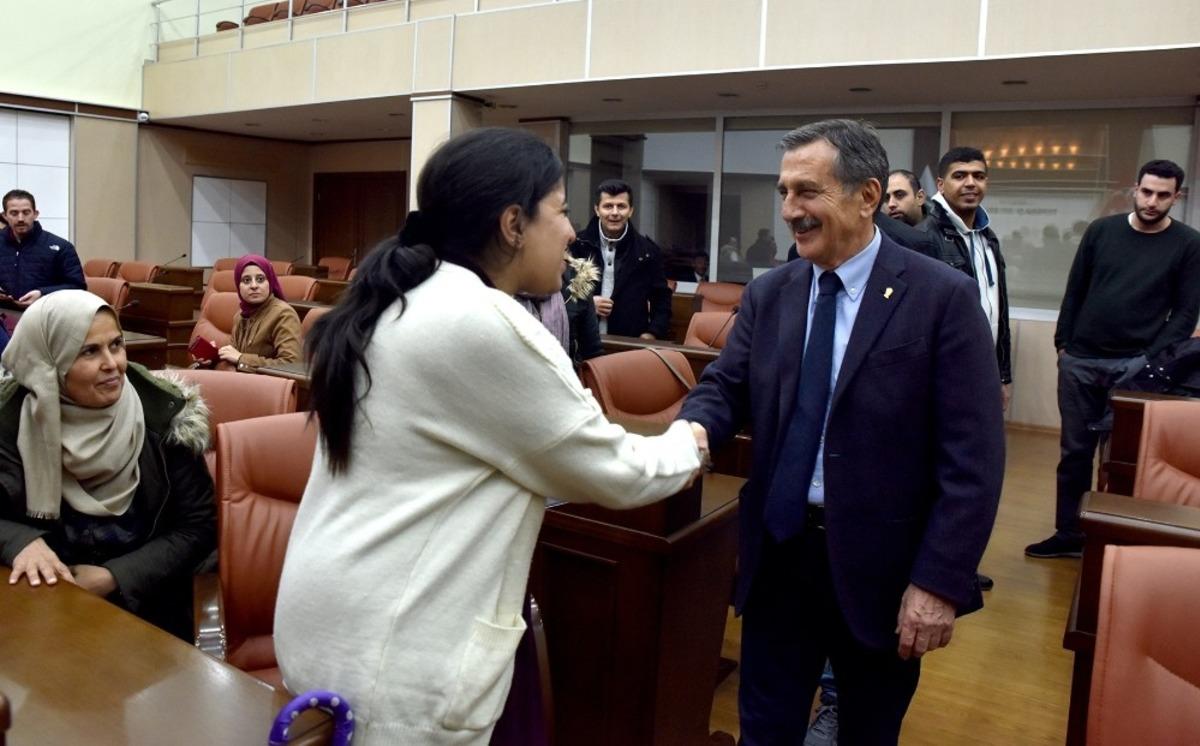 Başkan Ata&ccedil; Filistinli akademisyenler ile buluştu