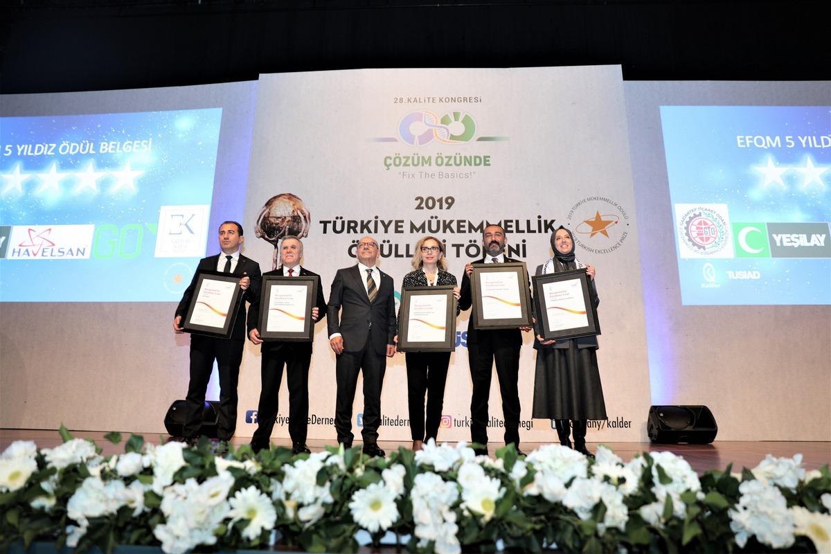 28.Kalite Kongresi&rsquo;nde Gaziantep&rsquo;e &ouml;d&uuml;l