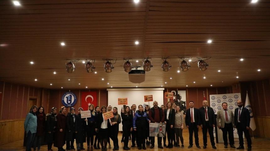 &lsquo;Kadına Y&ouml;nelik Şiddetle M&uuml;cadele&rsquo; eğitim semineri verildi