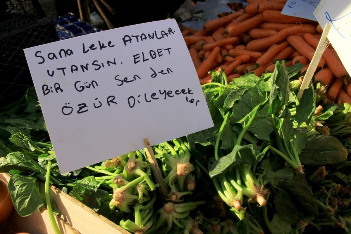 Pazarcı esnafının Ispanak isyanı