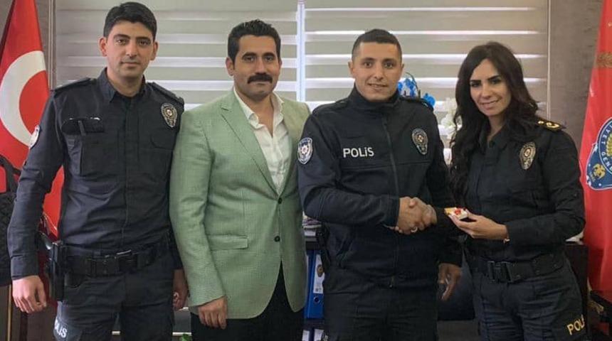 Çocuğu kurtaran polis altınla ödüllendirildi