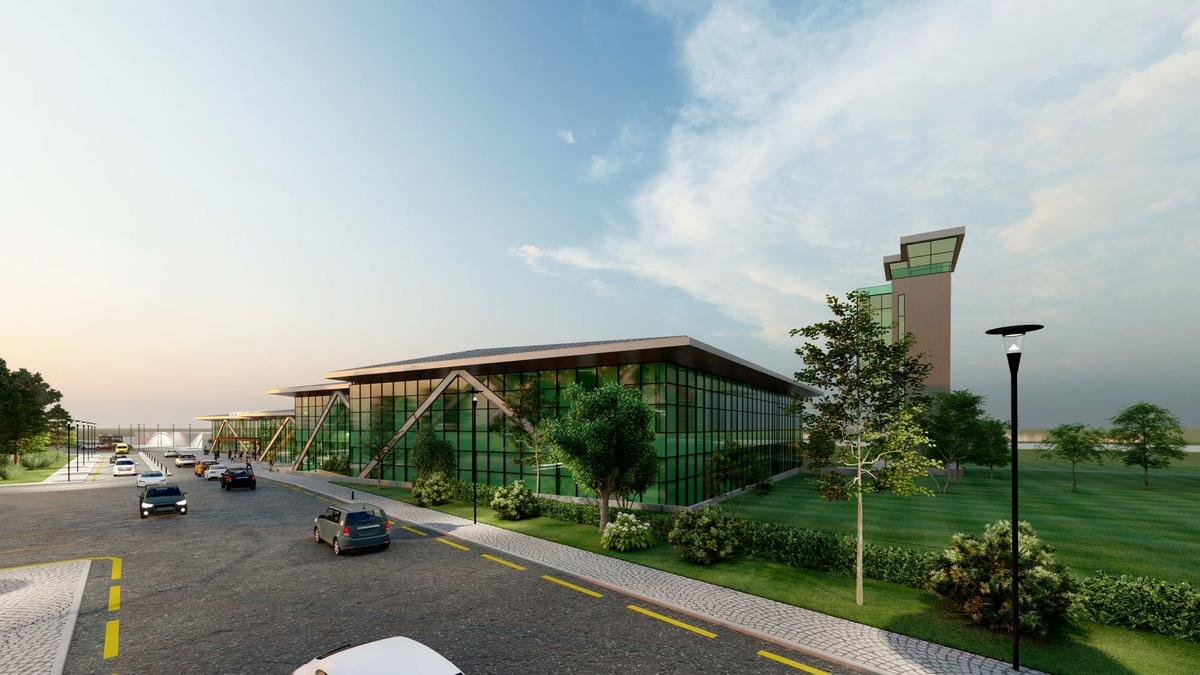 Siirt Havalimanı Terminal binası yenileniyor, g&ouml;rselleri de ortaya &ccedil;ıktı
