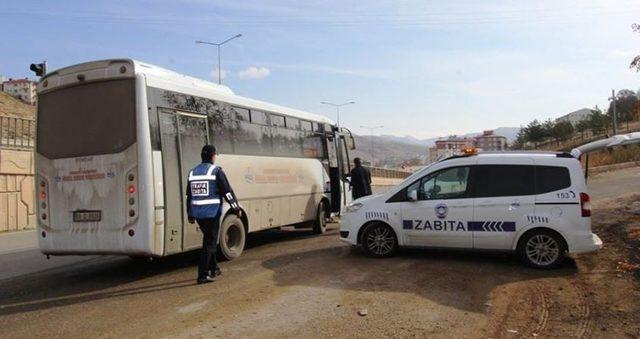 Zabıta ekiplerinden ulaşım denetimi