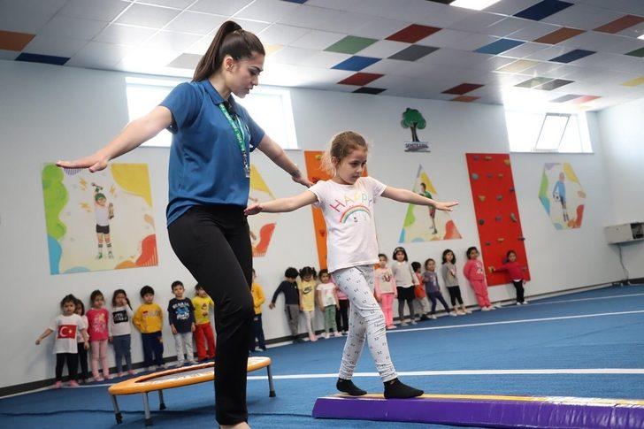 4 yaşındaki miniklere dört dörtlük spor eğitimi G2