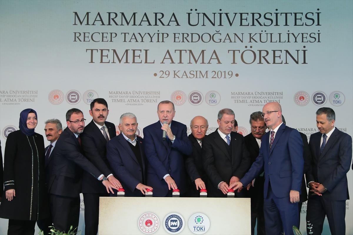 Marmara &Uuml;niversitesi Recep Tayyip Erdoğan K&uuml;lliyesi Temel Atma T&ouml;reni