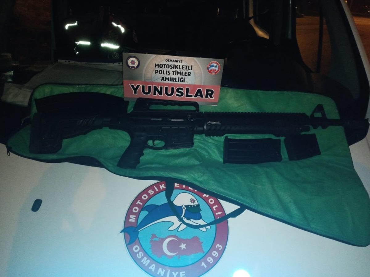 Osmaniye&rsquo;de asayiş uygulamasında 3 silah ele ge&ccedil;irildi
