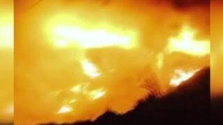 Çaykara’da korkutan yangın! Gece başladı, sabaha kadar sürdü