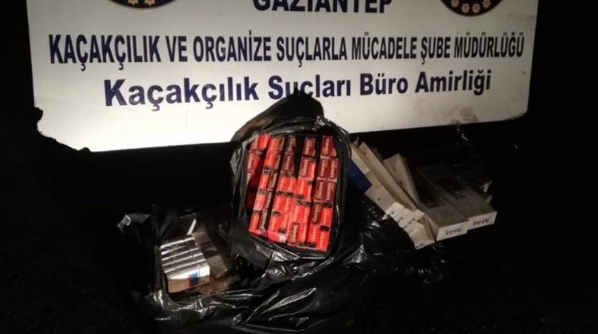 Gaziantep&rsquo;te 1290 paket ka&ccedil;ak sigara ele ge&ccedil;irildi