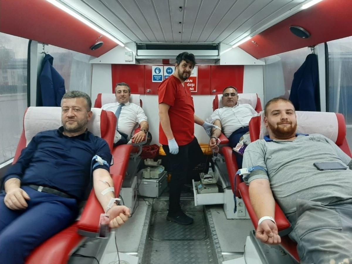 Ulaşımpark &ccedil;alışanları kan bağışında bulundu