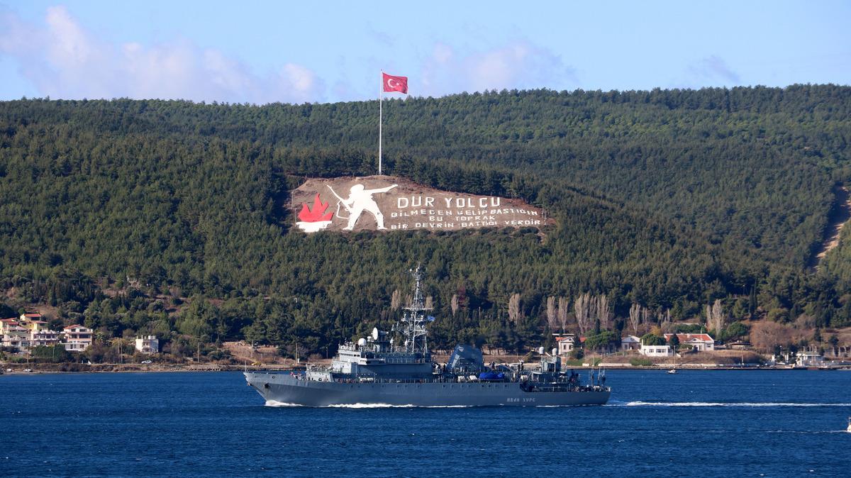 Rus keşif gemisi 'Ivan Khurs' Akdeniz'e iniyor