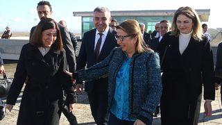 Ticaret Bakanı Ruhsar Pekcan, İpsala Sınır Kapısı'nda incelemede bulundu
