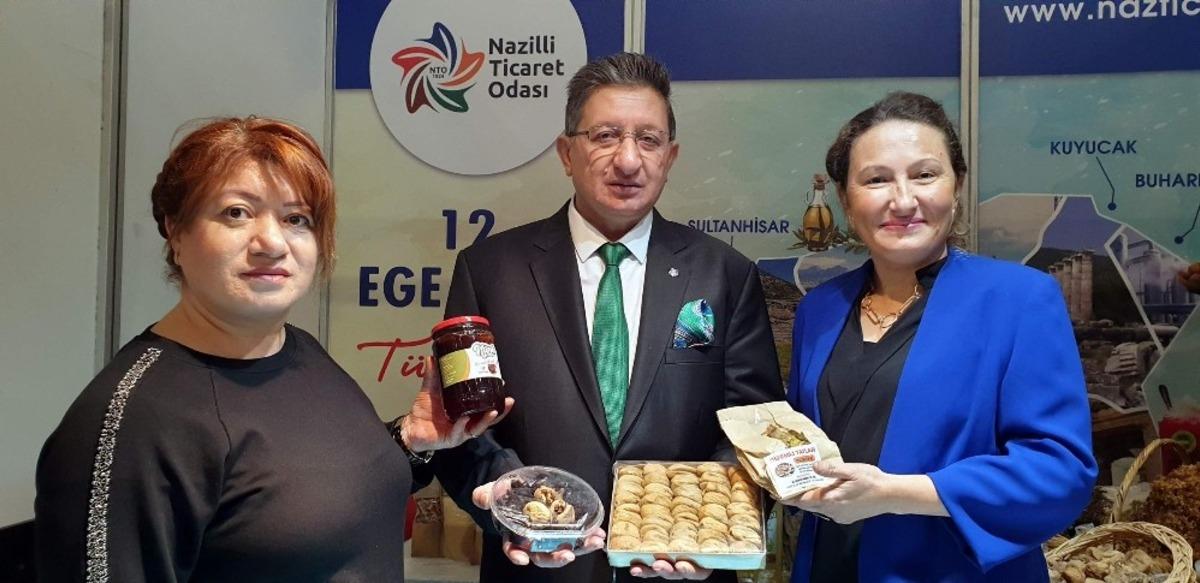 Nazilli Ticaret Odası incir cipsi ve kozalak re&ccedil;elini Ankara&rsquo;da tanıttı