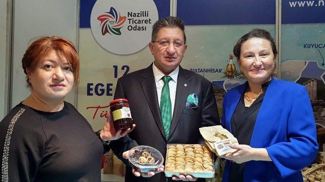 Nazilli Ticaret Odası incir cipsi ve kozalak reçelini Ankara’da tanıttı