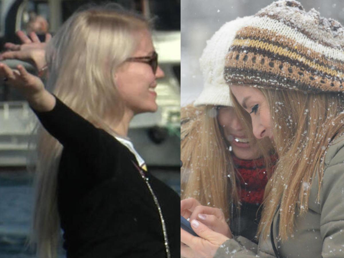 Bu fotoğraflar bug&uuml;n &ccedil;ekildi! Erzurum'da kar, İstanbul'da deniz keyfi