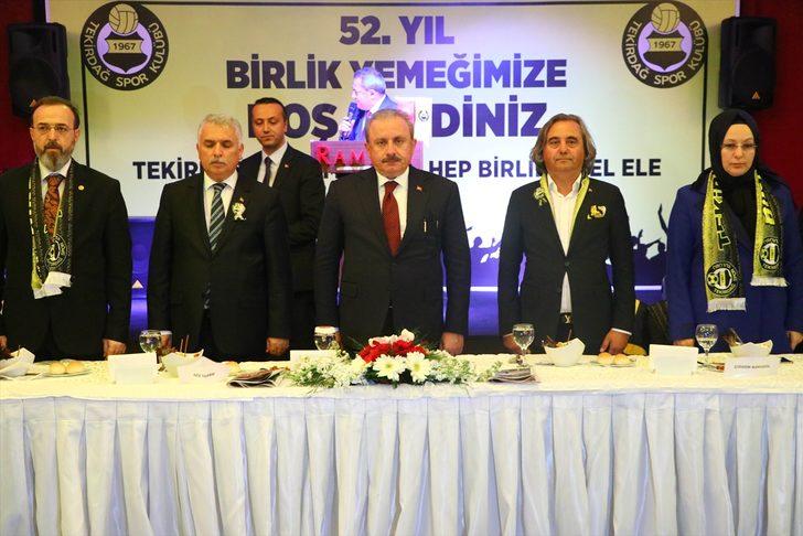 TBMM Başkanı Şentop Tekirdağspor 52. Yıl Birlik yemeğine katıldı G2