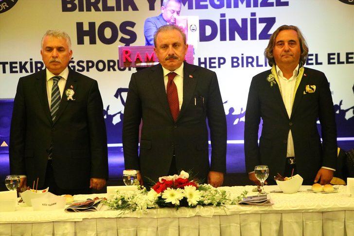 TBMM Başkanı Şentop Tekirdağspor 52. Yıl Birlik yemeğine katıldı G3