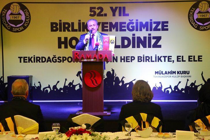 TBMM Başkanı Şentop Tekirdağspor 52. Yıl Birlik yemeğine katıldı G5