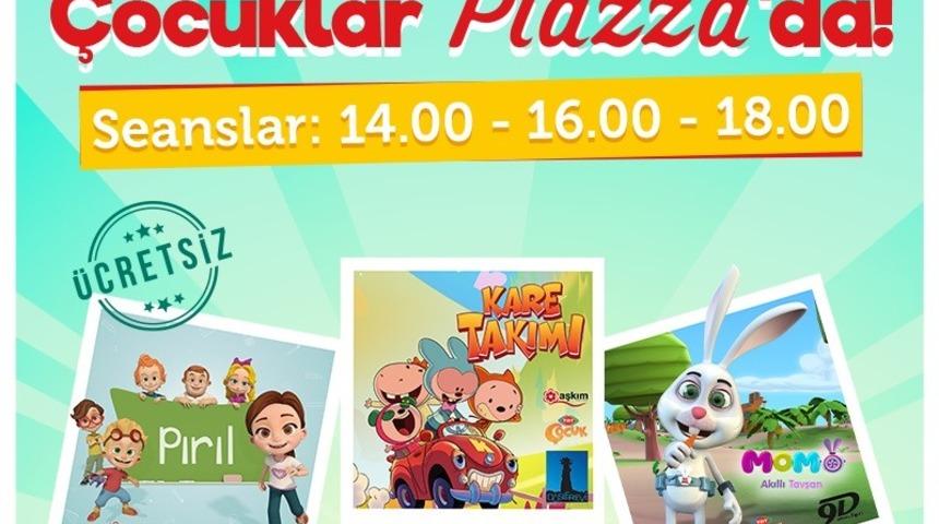 &Ccedil;ocuklar Piazza&rsquo;da eğlence dorukta