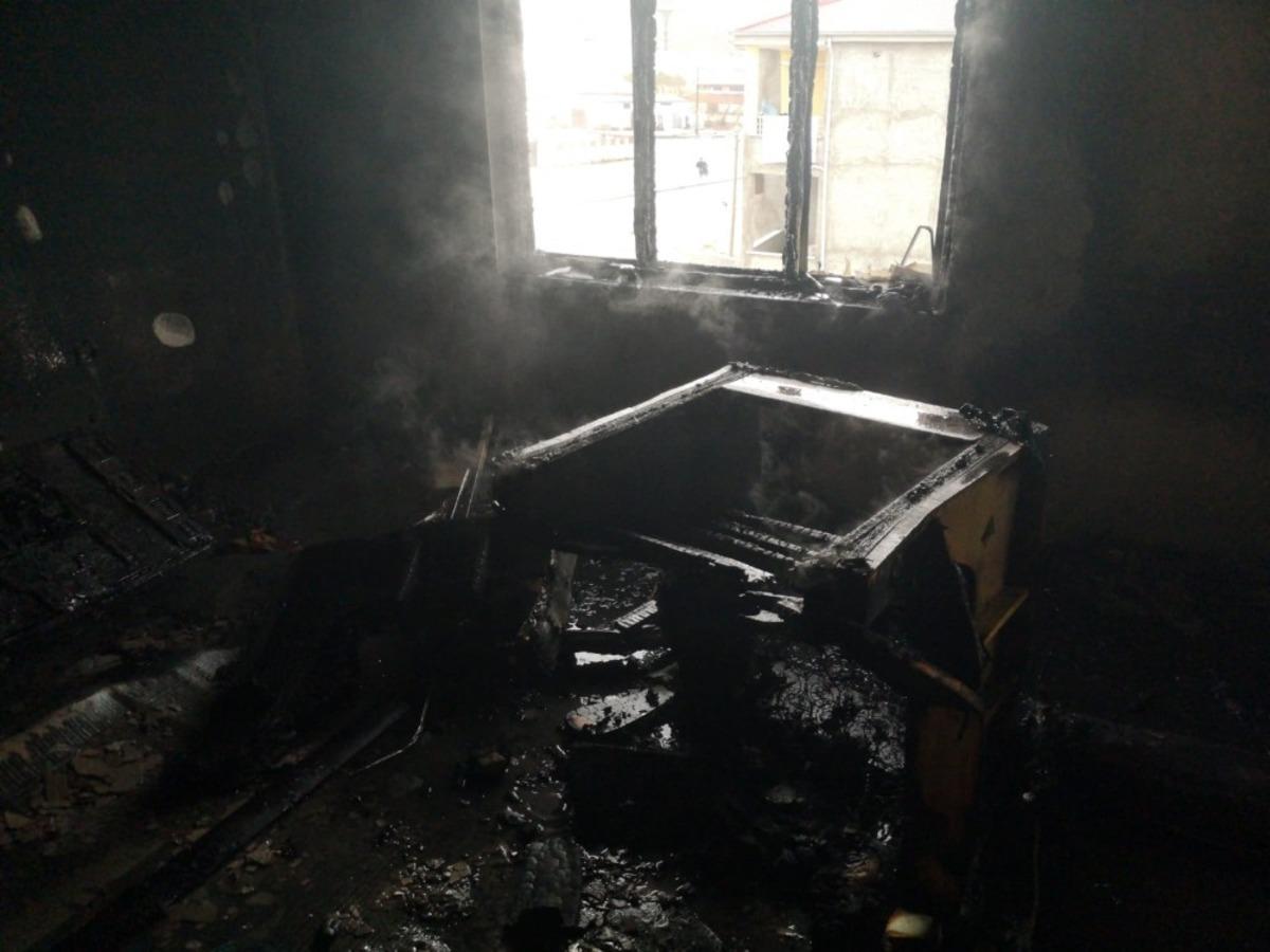 Van&rsquo;da ev yangını