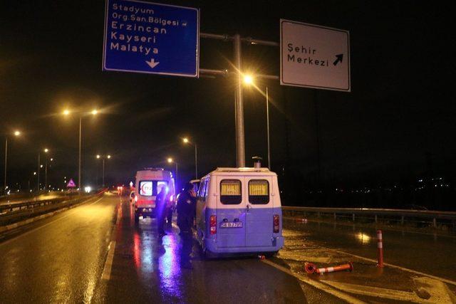 Sivas’ta trafik kazası:1 yaralı