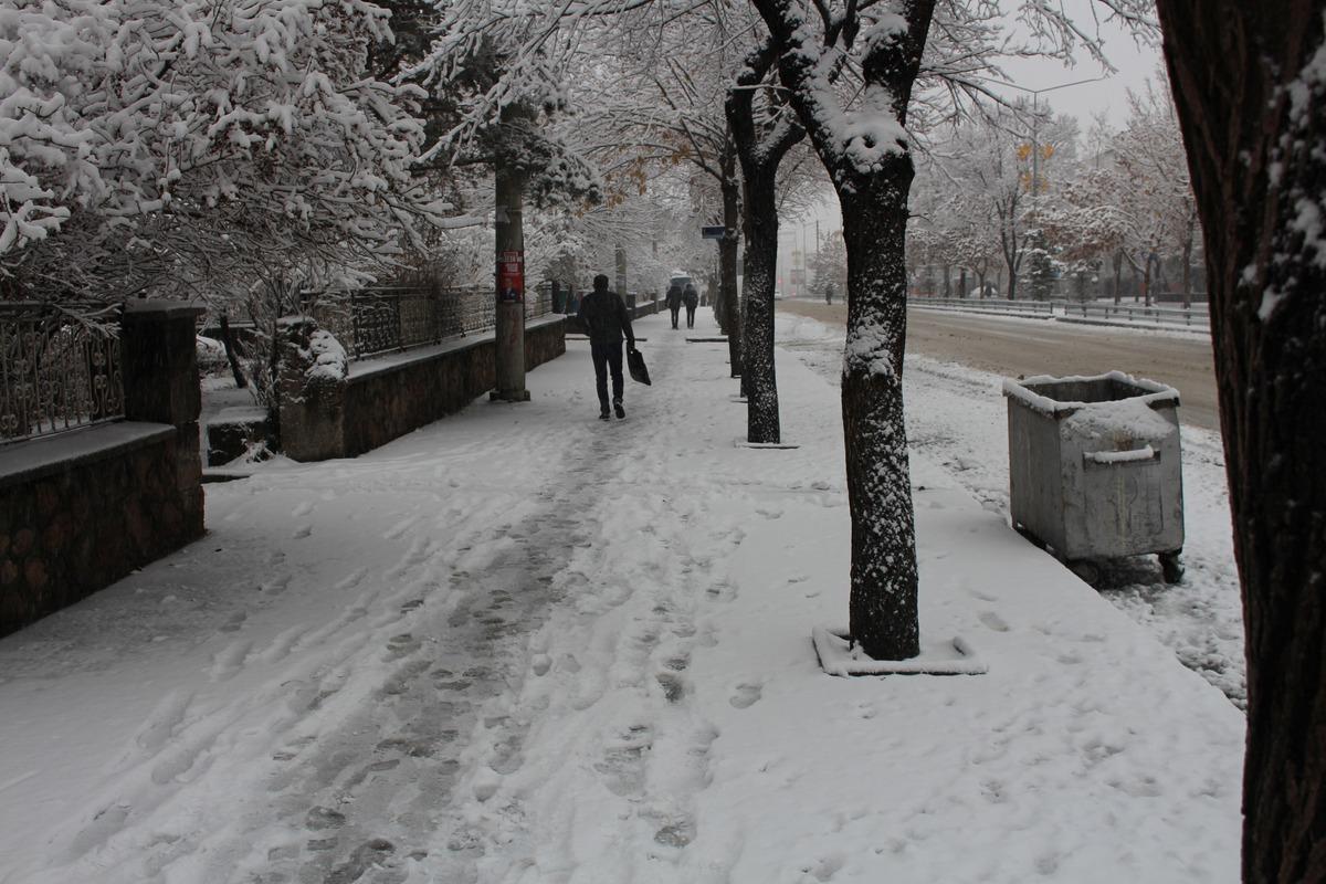 Erzurum&rsquo;da kar hayatı fel&ccedil; etti
