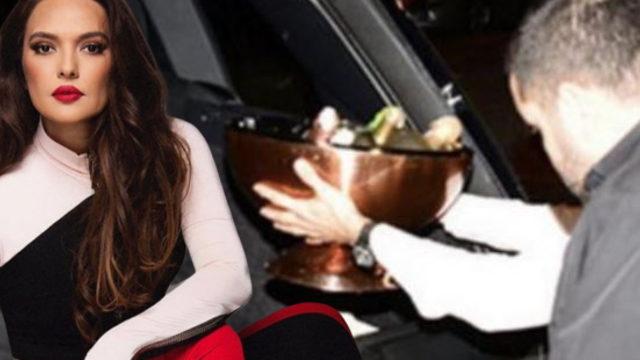 Demet Akalın mekanda açtırdığı alkol şişelerini eve götürdü!