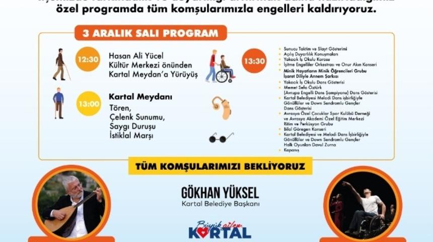 Kartal Belediyesi&rsquo;nden engelsiz yaşam festivali