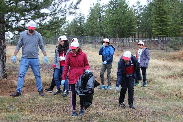 Çocuklardan önce doğa yürüyüşü  sonra temizlik G5