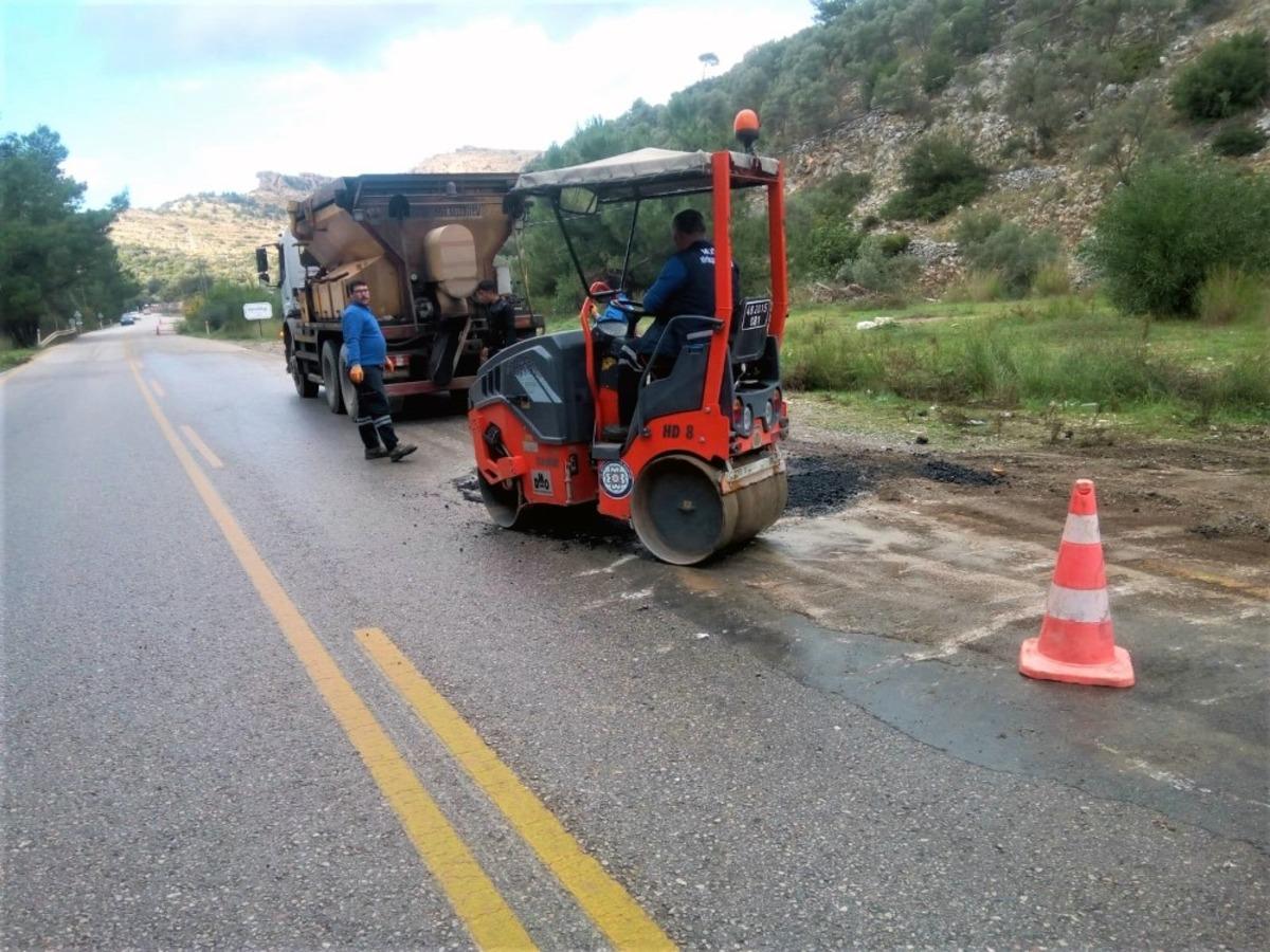Bodrum&rsquo;un yolları kışa hazırlanıyor