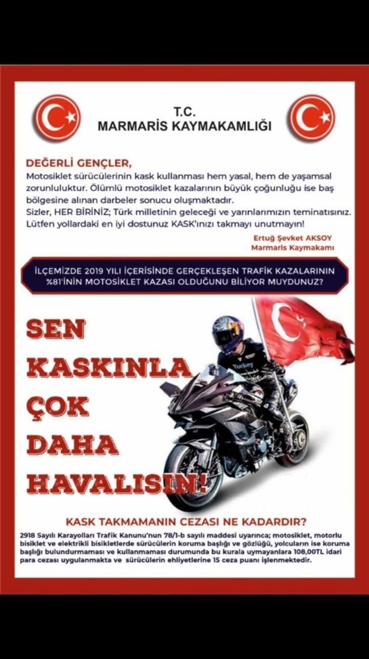 Marmaris’ta ’Sen kaskınla çok daha havalısın’ projesi G4