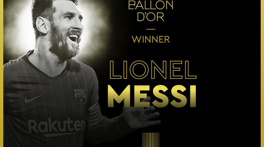 Ballon d'Or 6'ncı kez Lionel Messi'nin