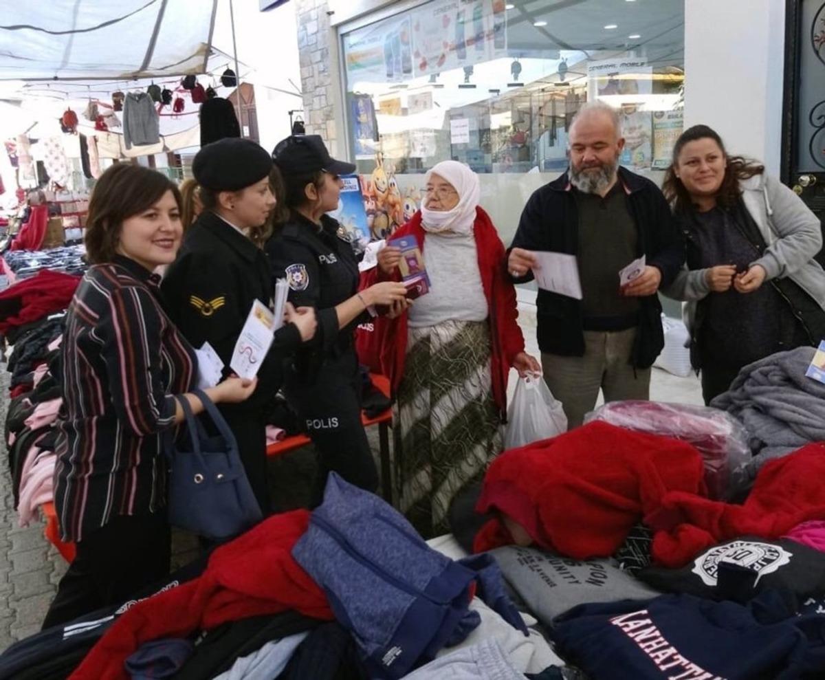 Jandarmadan kadına y&ouml;nelik şiddet bilgilendirmesi