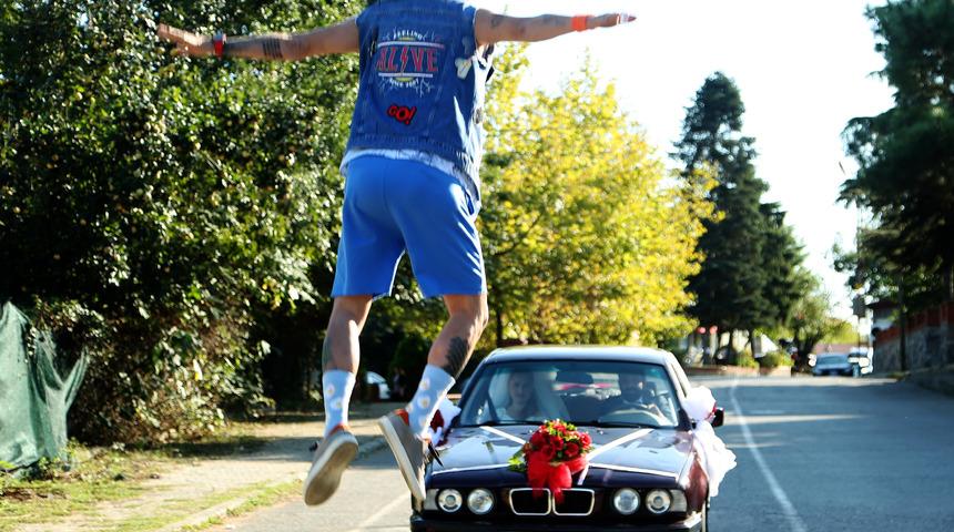 Ahmet Kural, Baba Parası filmi için uçtu