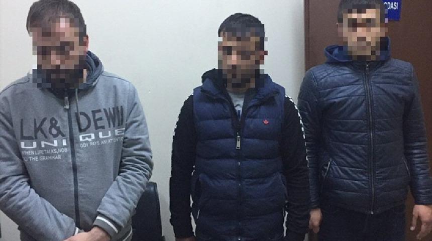 Gaziantep'te 3 şüpheli çaldıkları otomobille suçüstü yakalandı