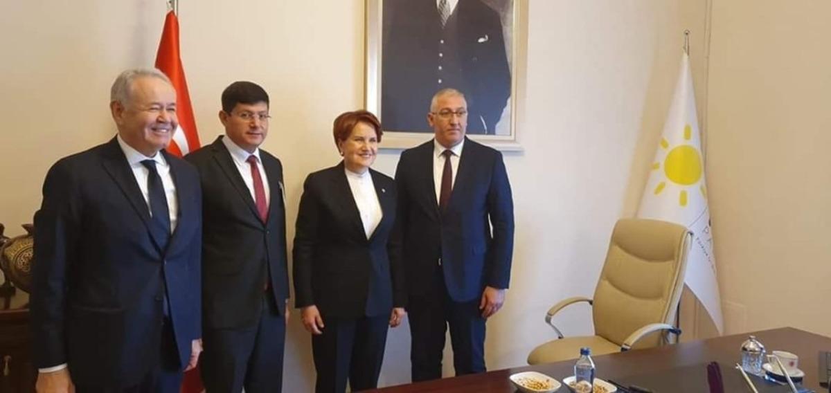 Başkan &Ouml;zcan İYİ Parti lideri ile buluştu