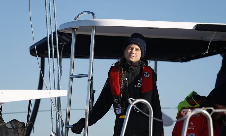 İsveçli aktivist Greta Thunberg 3 haftada okyanusu geçerek Lizbon'a ulaştı G5