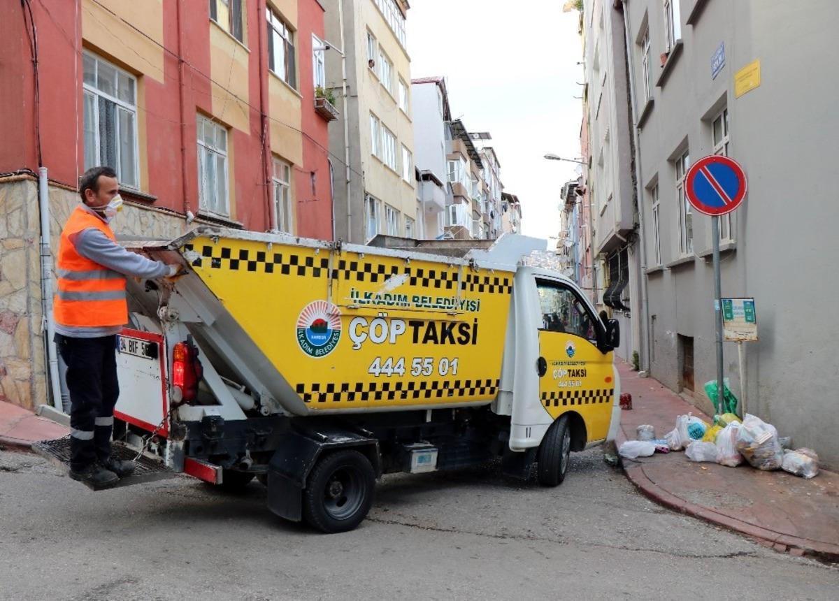 Bu taksi insan değil &rsquo;&ccedil;&ouml;p&rsquo; taşıyor