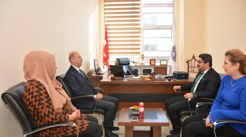 Başkan Recep Bozkurt’tan KYK Müdürü Özüdoğru’ya hayırlı olsun ziyareti