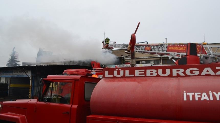 Sanayide korkutan yangın