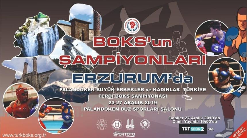 Boksun şampiyonları Erzurum&rsquo;da