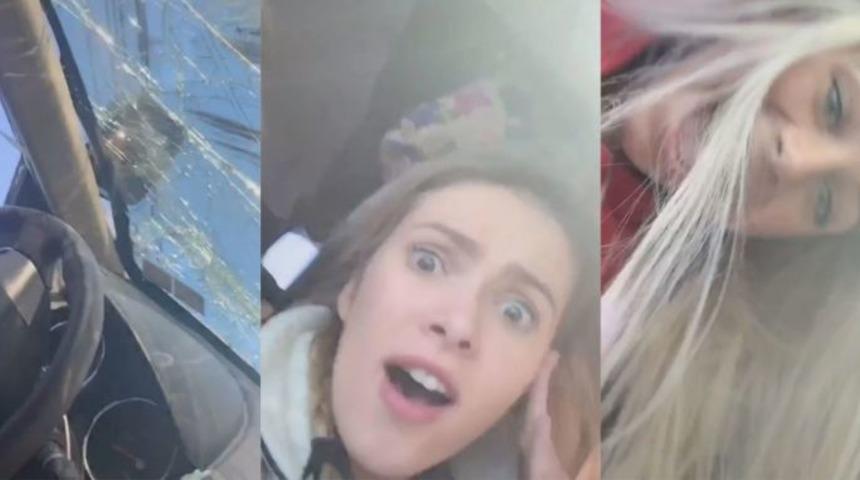 Kazadan sonra TikTok videosu çeken kızlar viral oldu!