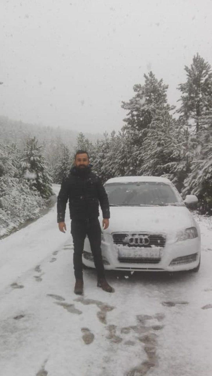 Balıkesir’e mevsimin ilk karı yağdı G1