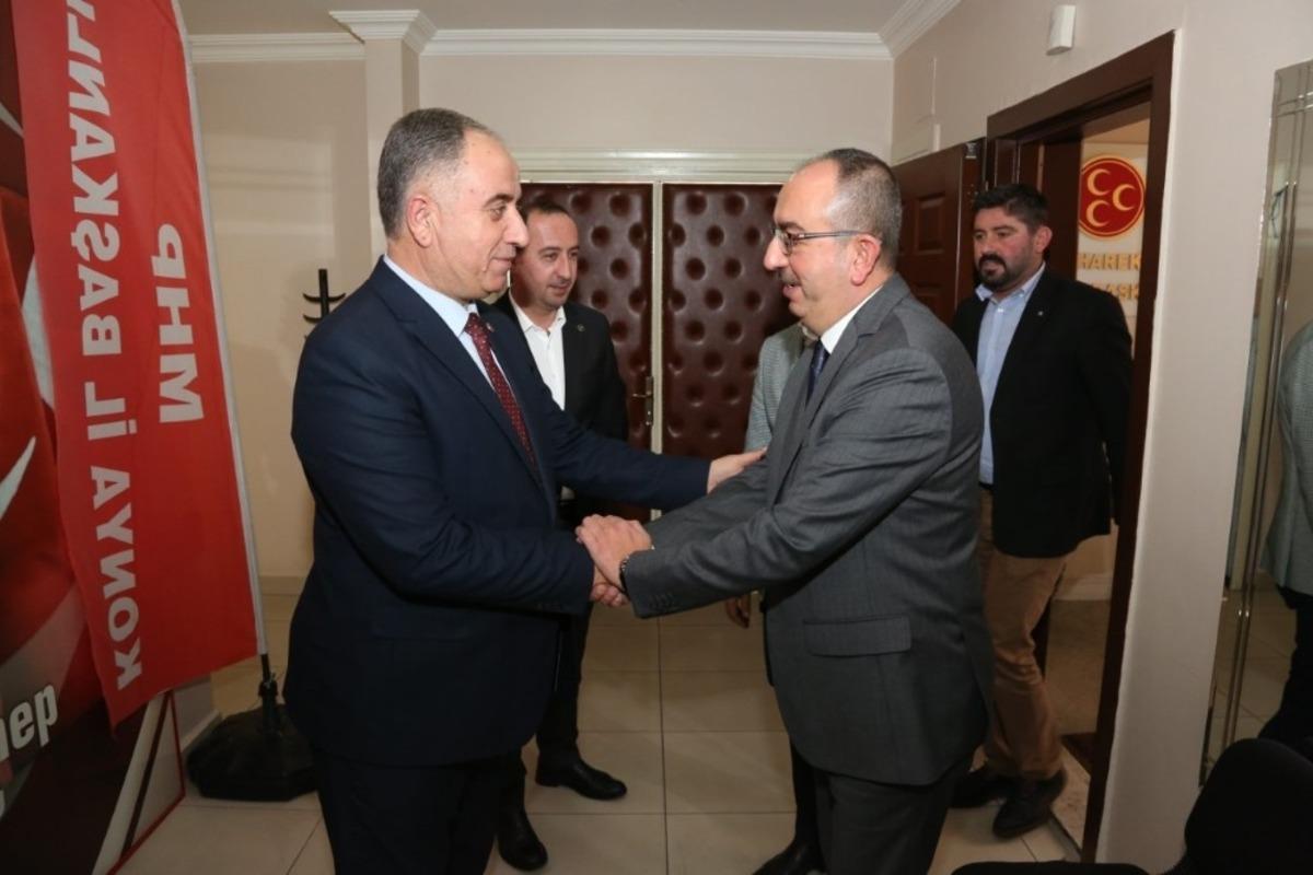 Başkan Kavuş&rsquo;tan MHP İl Başkanı Karaarslan&rsquo;a ziyaret