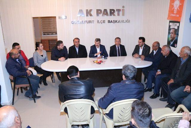 AK Parti heyeti Güzelyurt ilçesinde incelemelerde bulundu