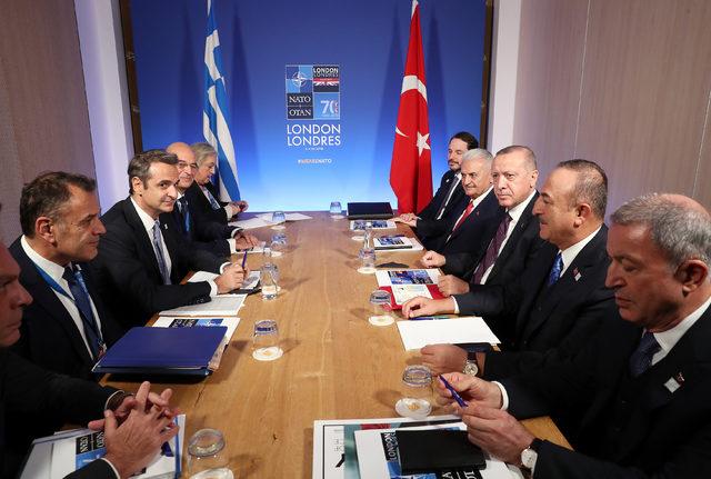Erdoğan, Yunanistan Başbakanı Kiriakos Miçotakis’i kabul etti