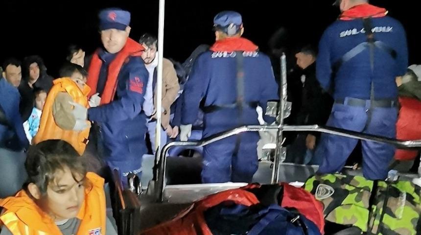 Kuşadası&rsquo;nda 40 d&uuml;zensiz g&ouml;&ccedil;men yakalandı