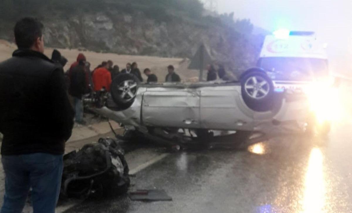 Boğayokuşu&rsquo;nda trafik kazası; 2 yaralı