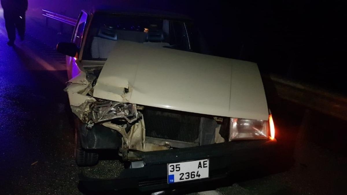 Manisa&rsquo;da zincirleme trafik kazası: 1 yaralı