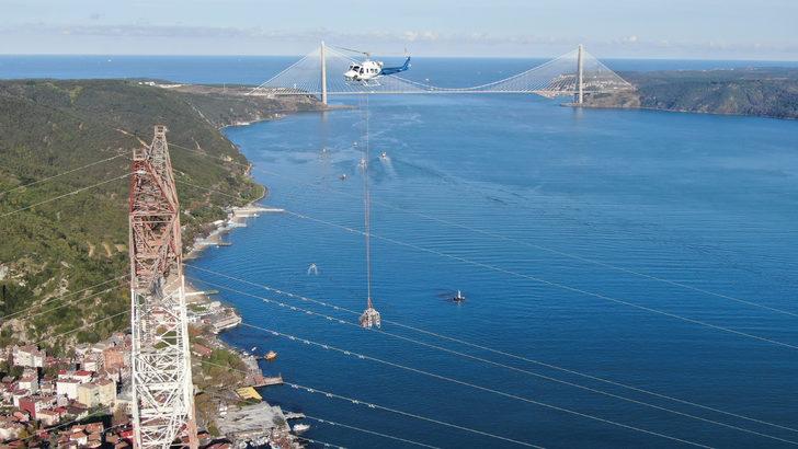 İstanbul Boğazı'nda ölüme meydan okuyorlar... 280 metre yükseklik, 400 volt elektrik G2